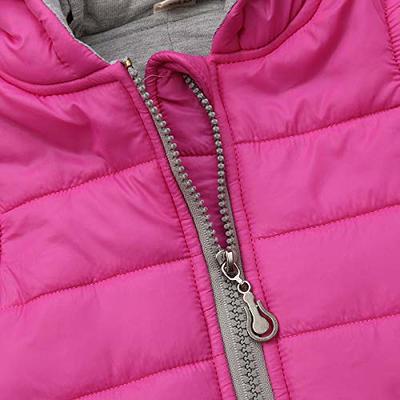 Miyanuby Toddler Baby Girls Boys Gilets Winter Warm Vest Button Outdoor  Coat Jacket Outwear with Pocket 2-7 Years : : Fashion