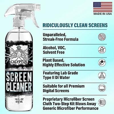 Screen Cleaner 2 in 1 Screen Cleaner Microfiber and Screen Cleaning  Solution Spray Phone Screen Cleaner for Iphone, Samsung, Pixel, 