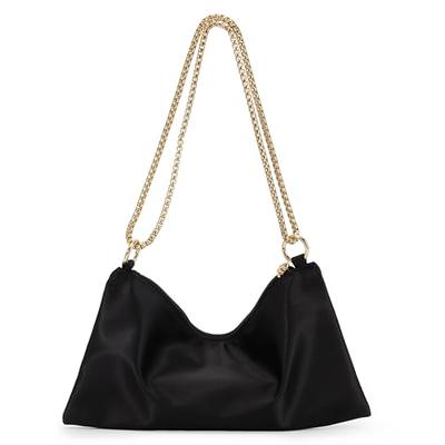 Buy BAGSWORKS Women Fashion Sachel Medium/Women Handbag/Shoulder Bag/Shoulder  Sling/Chain Handle Women Medium Handbag Chain Strap - Multicolours (Black)  at Amazon.in