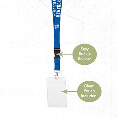 Desert Cactus University of Louisville Car Keys ID Badge Holder Lanyard  Keychain Detachable Breakaway Snap Buckle (Black)
