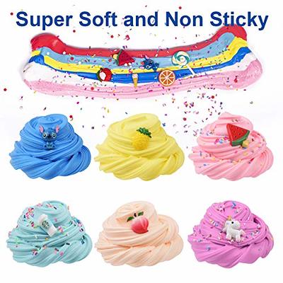 Kit with 4 Pack Butter Slime, Super Soft and Non-Sticky Cloud