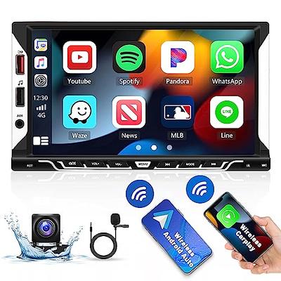 SANPTENT Wireless Apple CarPlay Dash Mount Portable Car Stereo, Android Auto,  9.33-Inch FHD Touchscreen Car Audio Receiver, Drivemate, Car Buddy with  Voice Control, AUX/AV IN/USB, AHD Rear View Camera - Yahoo Shopping