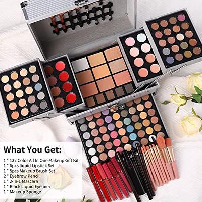 132 Color All in One Makeup Kit,Professional Makeup Case for Women Full  Kit,Makeup Palette,Multicolor Eyeshadow Set,Include