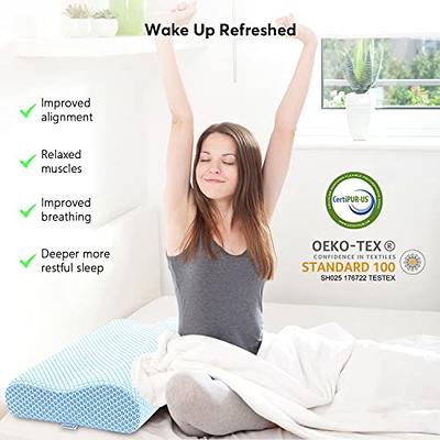 Anvo Memory Foam Pillows, Cervical Pillow for Neck Pain, Neck Pillow for  Pain Relief Sleeping, Side Sleeper Pillow – Anvo Home