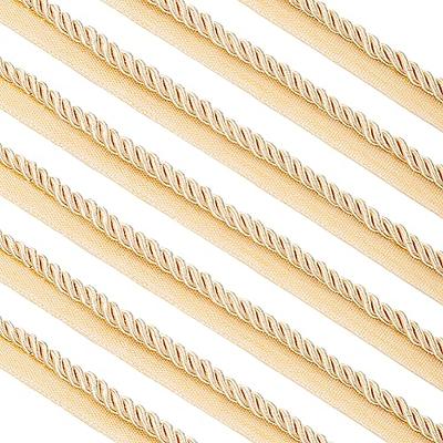 BENECREAT 11 Yards Twisted Lip Cord Trim 3/5inch Upholstery Trim Cord Rope  Ribbon Light Khaki Braid Ribbon for Home Decoration, DIY Handmade Crafts -  Yahoo Shopping