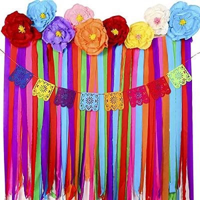 Mexican Cinco De Mayo Papel Picado Banner, 5 PK, Fiesta Mexicana