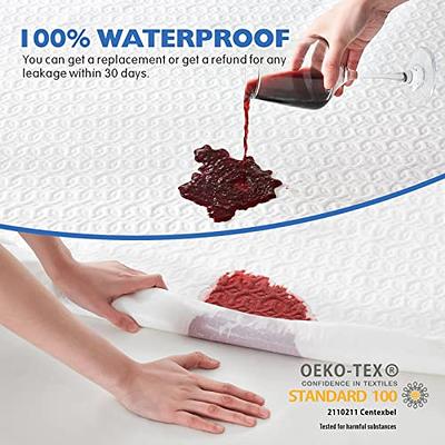 TASTELIFE Queen Waterproof Mattress Pad Protector Cover Fitted 8 21 Deep Pocket Hypoallergenic Vinyl Free