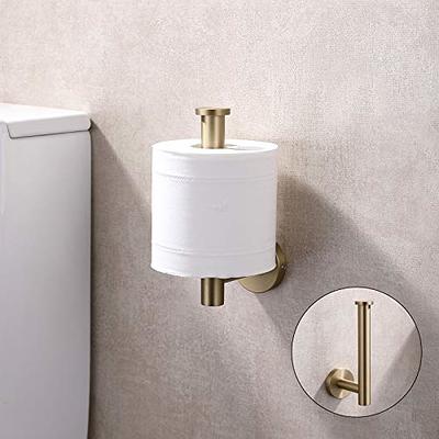 Toilet Paper Holder Brushed Nickel SUS304 Stainless Steel Rustproof Wall  Mounted Toilet Roll Holder, Modern Tissue Roll Dispenser Round for Bathroom  Kitchen Washroom