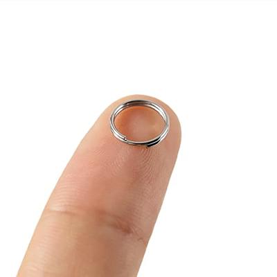 30pcs Mini Split Jump Ring with Double Loops Small Metal Rings