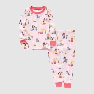 Kid s Disney Kidea Long Sleeve Pajamas Pink Age 4 UNIQLO US