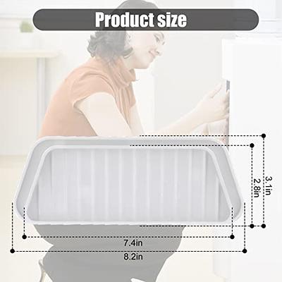 Refrigerator Drip Catcher Tray, Silicone Reusable Refrigerator Drip Catcher  Anti Skidding Fridge Water Drip Tray Refrigerator Drip Pan for Fridge  Spills Water (White) - Yahoo Shopping