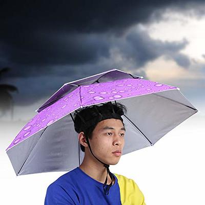 BORDSTRACT Umbrella Hat Headwear Umbrella Fishing Umbrella Hat