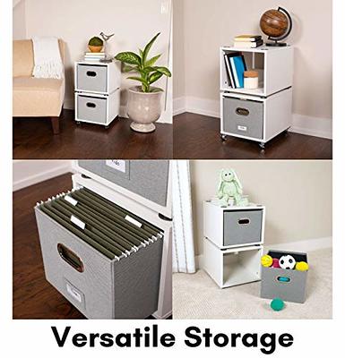 NEWBULIG 5-Drawer Wood Office File Cabinet- Mobile Under Desk Chest of  Storage, Vertical Organizer Printer Table for Home Office