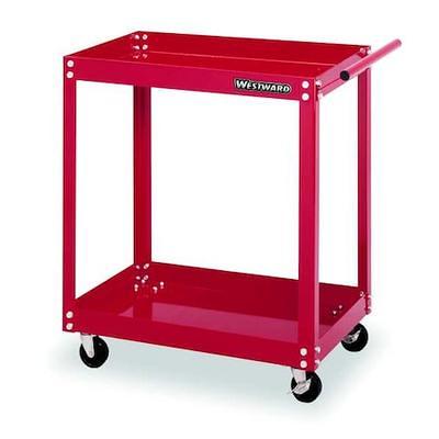 Rubbermaid Heavy Duty 2-Shelf Utility Cart with Lipped Shelf Medium  FG452089BLA from Rubbermaid - Acme Tools