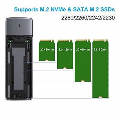M.2 Nvme 2230 Ssd Enclosure Nvme To Usb Adapter 10gbps Usb 3.2