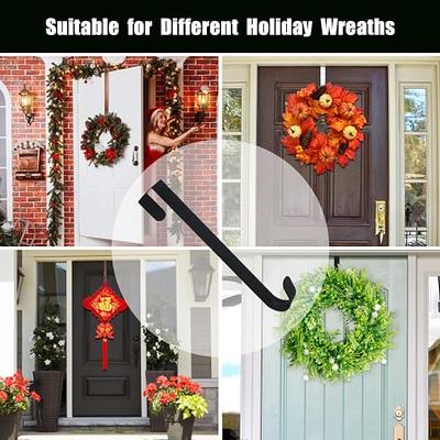 Wreath Hanger Metal Over The Door Single Hook Front Door Christmas