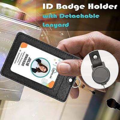  QREEL - 2 Pack - Retractable ID Name Badge Holder