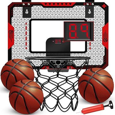 Indoor Mini Basketball Hoop with Electronic Scoreboard - Over The Door
