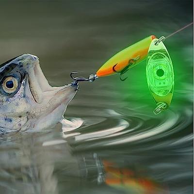 2 Pcs 12V 10W Green Underwater Fishing Light Submersible Lure Bait