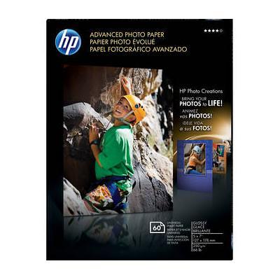 HP Advanced Photo Paper (Glossy) for Inkjet - 5x7 - 60 Sheets