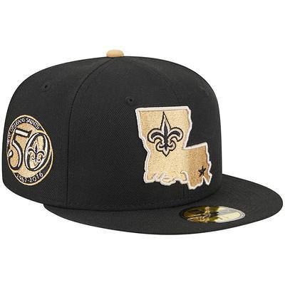 Men's New Era White Orleans Saints Omaha Low Profile 59FIFTY Fitted Hat