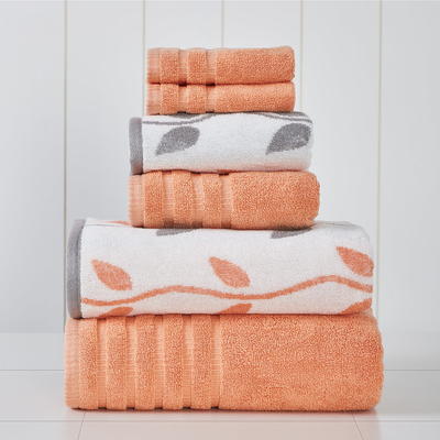 Cannon 4-Piece Coral Cotton Quick Dry Hand Towel (Shear Bliss) in
