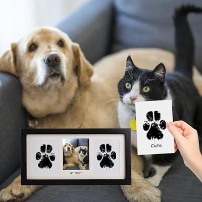 Retainbre Paw Print Stamp Pad for Dogs No Mess Dog Paw Print Kit Keepsake  for Dogs & Cats Pet Paw Print Impression Kit with Photo Frames Personalized  Pet Paw Print Gifts 