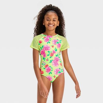 Girls' 'Pretty Peony' Floral Printed One Piece Swimsuit - art class™ XL -  Yahoo Shopping