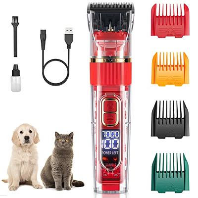 Cordless dog clippers with sales detachable blades