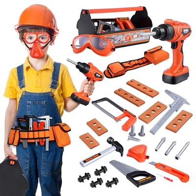 Black & Decker Junior 11 Piece Toy Tool Belt Set Kids Pretend