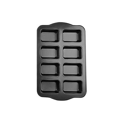 Gurlideo 8 Mini Square Cake Pan,Brownie Cake Pan,Non Stick Carbon