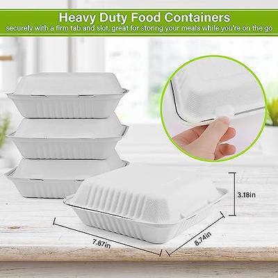 Eco Friendly Biodegradable Take out to Go Food Containers with Lids for Lunch  Leftover Meal Prep Storage - China Clamshell Containers and Biodegradable  Food Box with Lid price