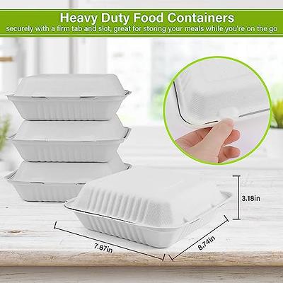 Eco Friendly Biodegradable Take out to Go Food Containers with Lids for  Lunch Leftover Meal Prep Storage - China Clamshell Containers and  Biodegradable Food Box with Lid price