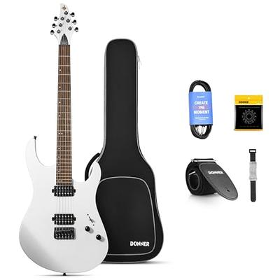 Donner Electric Bass Guitar 4 Strings Full Size PB Beginner Kit Sunburst 21  Frets for Starter with Gig Bag, Guitar Strap, and Guitar Cable, DPB-510S