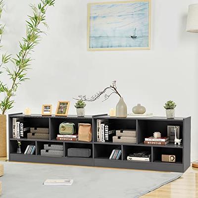 Homcom Shelves For Storage, Cabinet Bookcase With 3 Open Shelf, Tall  Organizer Multifunctional Rack For Living Room : Target