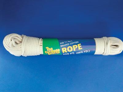 White Polyester/Polypropylene Clothesline with All-Purpose Solid