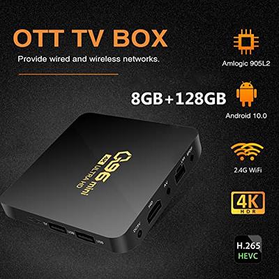 Qpro Android 10.0 Smart TV Box Quad Core 8 GB+128 GB HD Media Players WIFI  HDMI