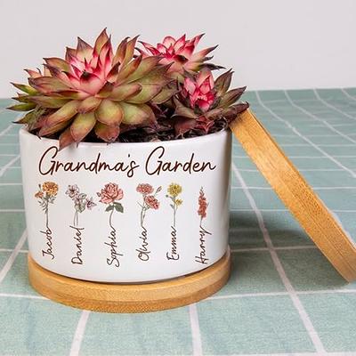 Personalized Custom Grandma Gifts, Grandma's Flower Garden Birth