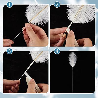  Giegxin Ostrich Halloween Decor Feathers Bulk 24 Pcs