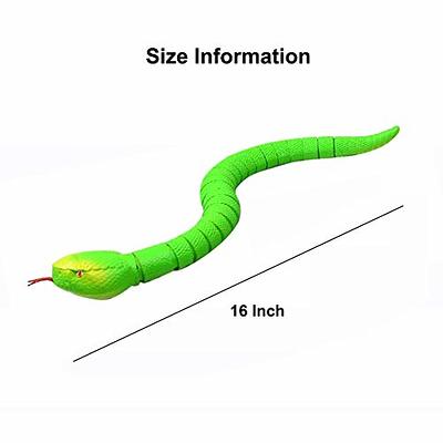 Realistic Remote Control RC Snake Toy Fast Moving Simulation Fake  Rattlesnake Robotic Toy Battery Powered Snake-Egg Controller USB  Rechargeable Snake