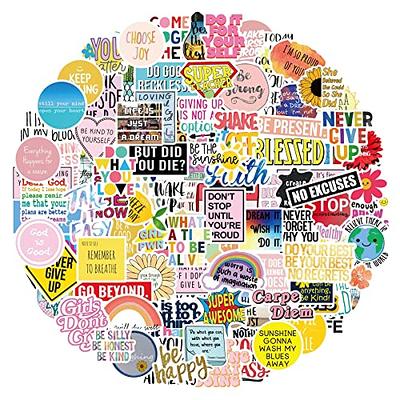 50PCS Vintage Inspirational Stickers,Motivational Aesthetic Stickers for  Women Adults Kids Teen Teachers,Vinyl Waterproof Positive Decals for  Laptop,Water Bottles,Phone Case,Scrapbook,Journal - Yahoo Shopping