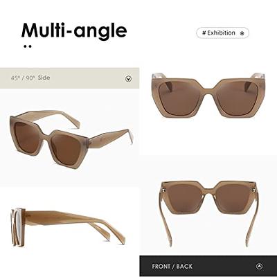  kimorn Sunglasses Womens and Men Trendy Retro Trendy Sun Glasses  K1354 (Amber Frame Gradient Brown Lens) : Clothing, Shoes & Jewelry