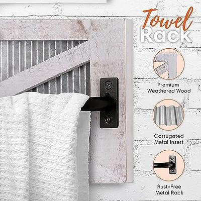 Autumn Alley Farmhouse Galvanized Double Roll Toilet Paper Holder with Shelf