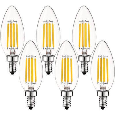 Luxrite Candelabra LED Light Bulbs 100W Equivalent 800 Lumens 7W