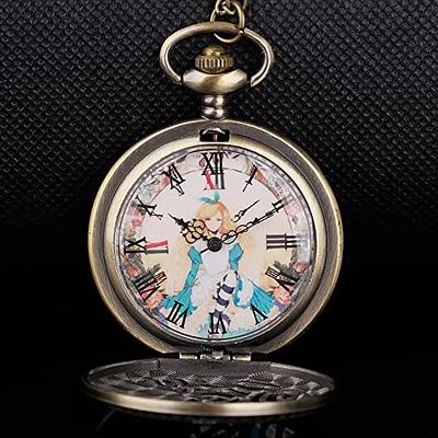 Quartz Pocket Watch Alice in Wonderland