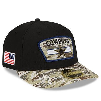 Men's New Era Stone/Navy Dallas Cowboys 2023 Salute to Service Low Profile 59FIFTY Fitted Hat