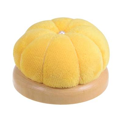 HARFINGTON Wooden Base Needle Pincushions Japanese Style Pin Cushions Round  Pin Cushion Needle Holder for Sewing Quilting Needlework DIY Crafts, Yellow  - Yahoo Shopping