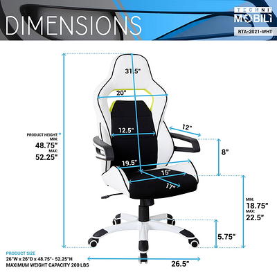Mainstays Ergonomic Office Chair with Adjustable Headrest, Black Fabric,  275 lb capacity