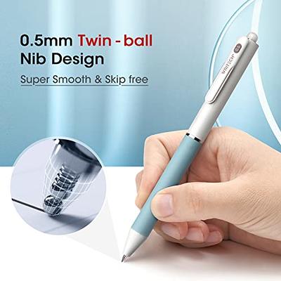 Journaling Notebook Pens Kit: 0.5mm Clickable Fine Point Gel Pens 2 in 1