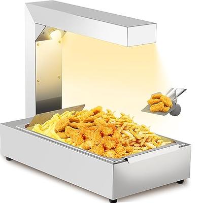 NutriChef Food Warming Tray/Buffet Server/Hot Plate Warmer, Silver